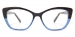 Cateye Halig-tortoise/blue Glasses