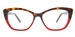 Cateye  Halig-tortoise/red Glasses