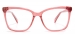 Geometric Lair-red Glasses