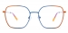 Geometric Lionel-orange/blue Glasses