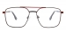 Geometric Aaron-red Glasses