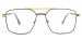 Geometric Aaron-yellow Glasses