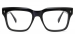 Rectangle Leno-Black Glasses
