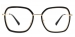 Oval Debon-Black Glasses