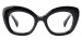 Cateye Fechan-Black Glasses