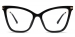 Cateye Sparo-Black Glasses