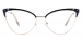 Cateye Finn-Black Glasses