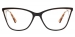 Cateye Deepened-Brown Glasses