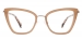 Cateye Calsy-Brown Glasses
