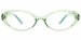 Oval Bunny-Green Glasses