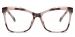 Square Elsbernd-Brown Flower Glasses