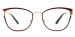 Rectangle Gracile-Red Glasses
