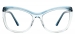 Cateye Infinity-Blue Glasses