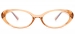 Oval Bunny-Brown Glasses