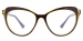 Oval Thea-Brown Glasses
