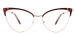 Cateye Finn-Red Glasses