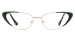 Cateye Vigo-Green Glasses