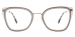 Square Backflash-Gray Glasses
