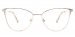Oval Bella-Beige/Gold Glasses