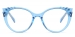 Oval Pearl-Blue Glasses