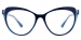 Oval Thea-Navy Glasses
