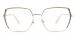 Rectangle Rhombus-Beige Glasses