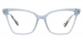 Geometric Finner-Blue Glasses