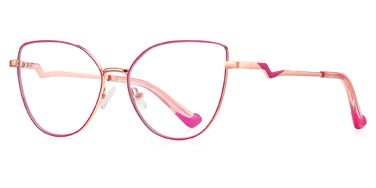 Cateye Magnet-rosy Glasses
