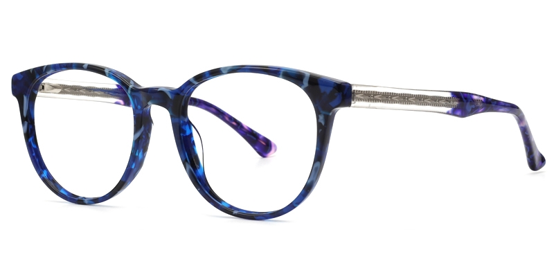 Oval Goodman-Blue Glasses