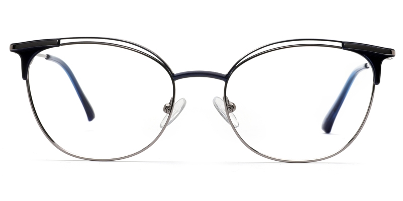 Round Gracie - Blue Glasses