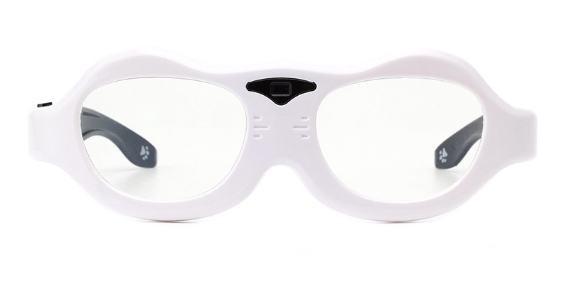 Oval Mia -White Glasses