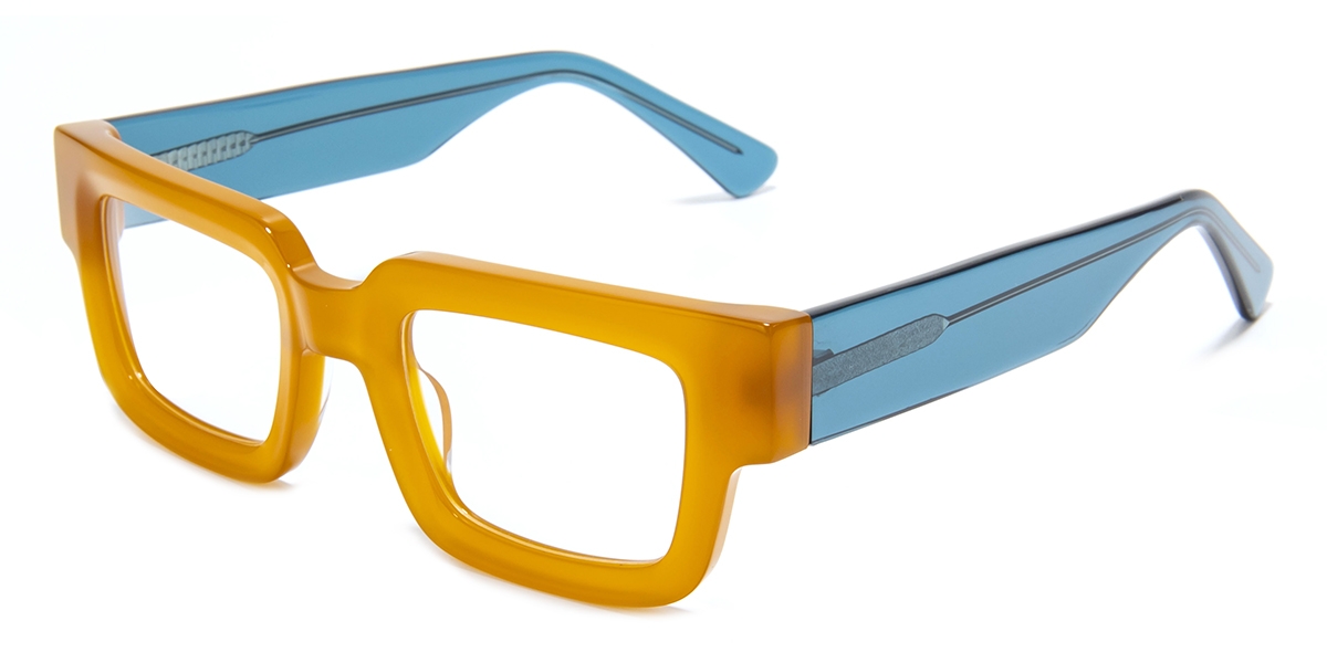 Square Soren-yellow/blue Glasses