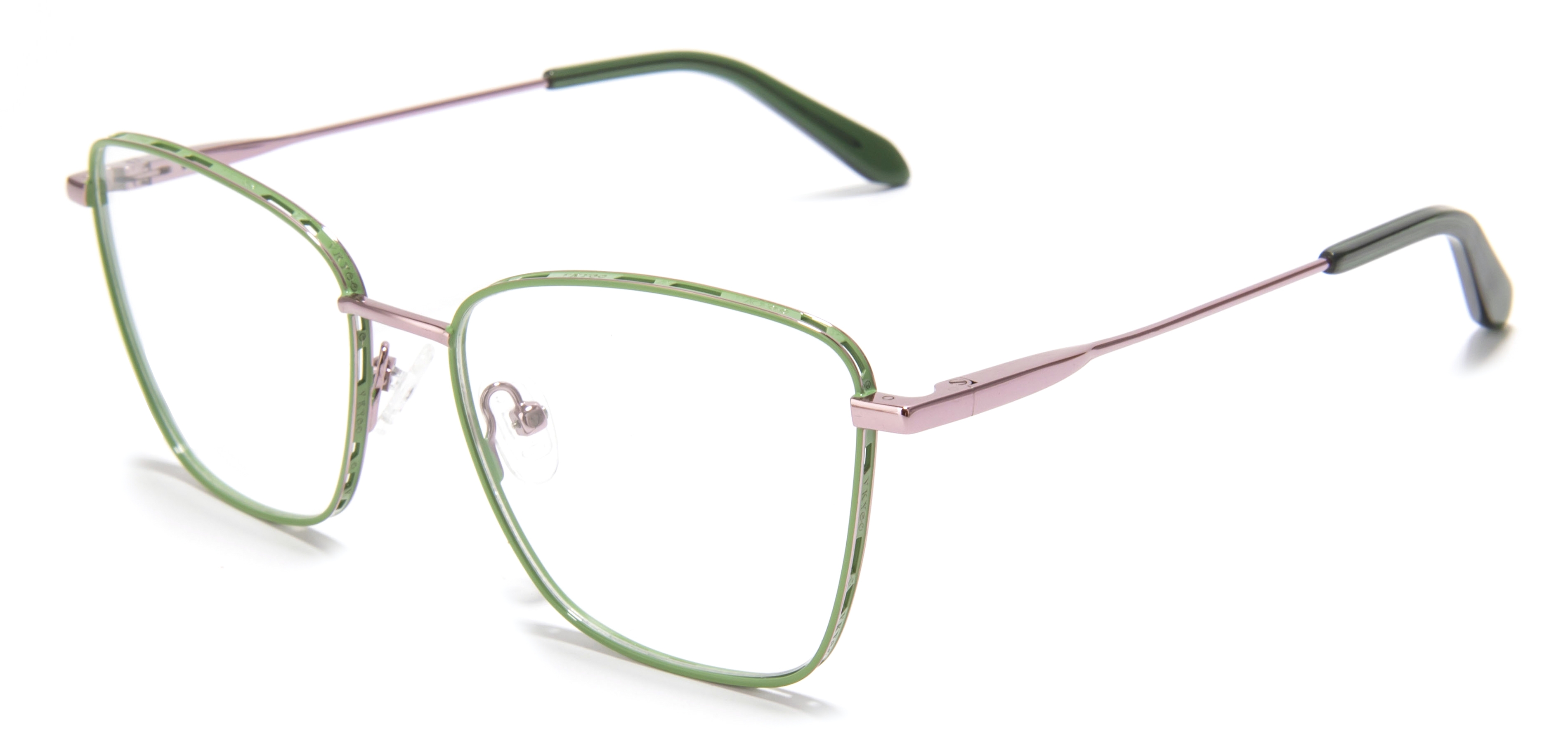 Geometric Euphoria-green.L Glasses