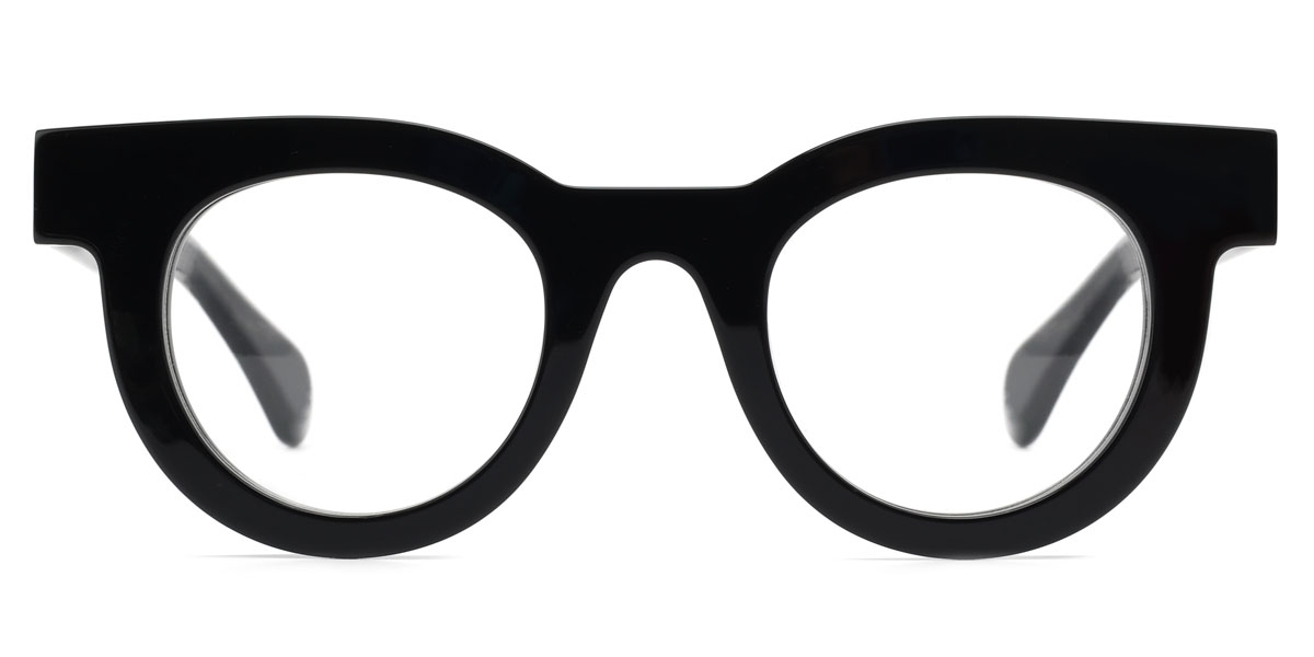 Round Cera-Black Glasses
