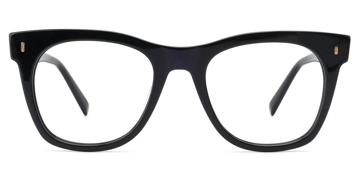 Oval Falsa-Black Glasses