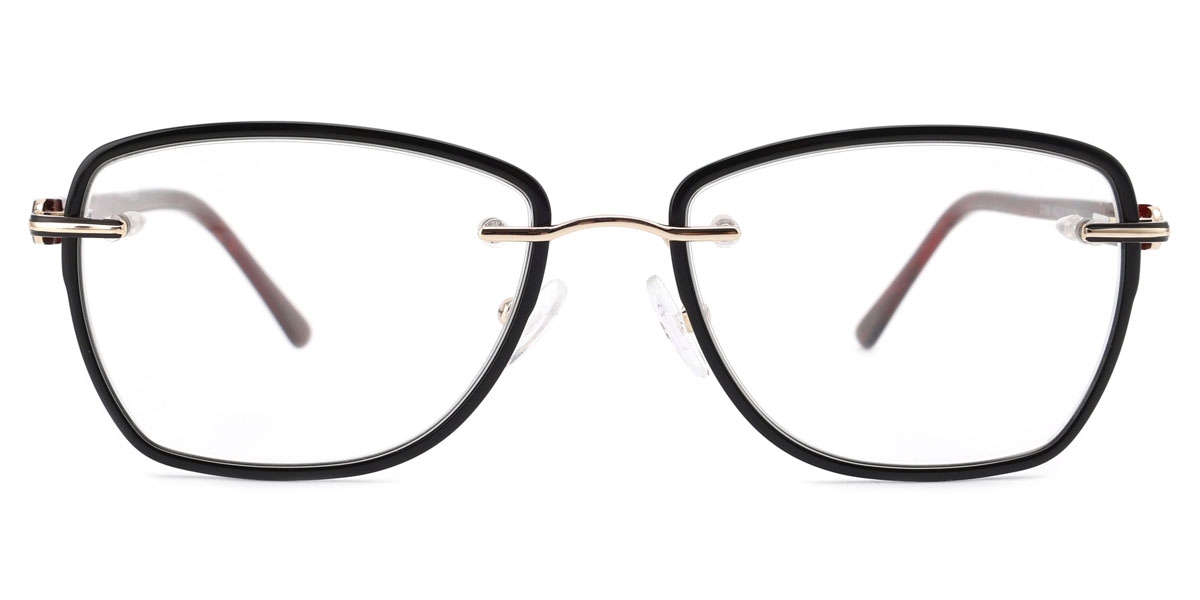 Geometric Arden - Black Glasses