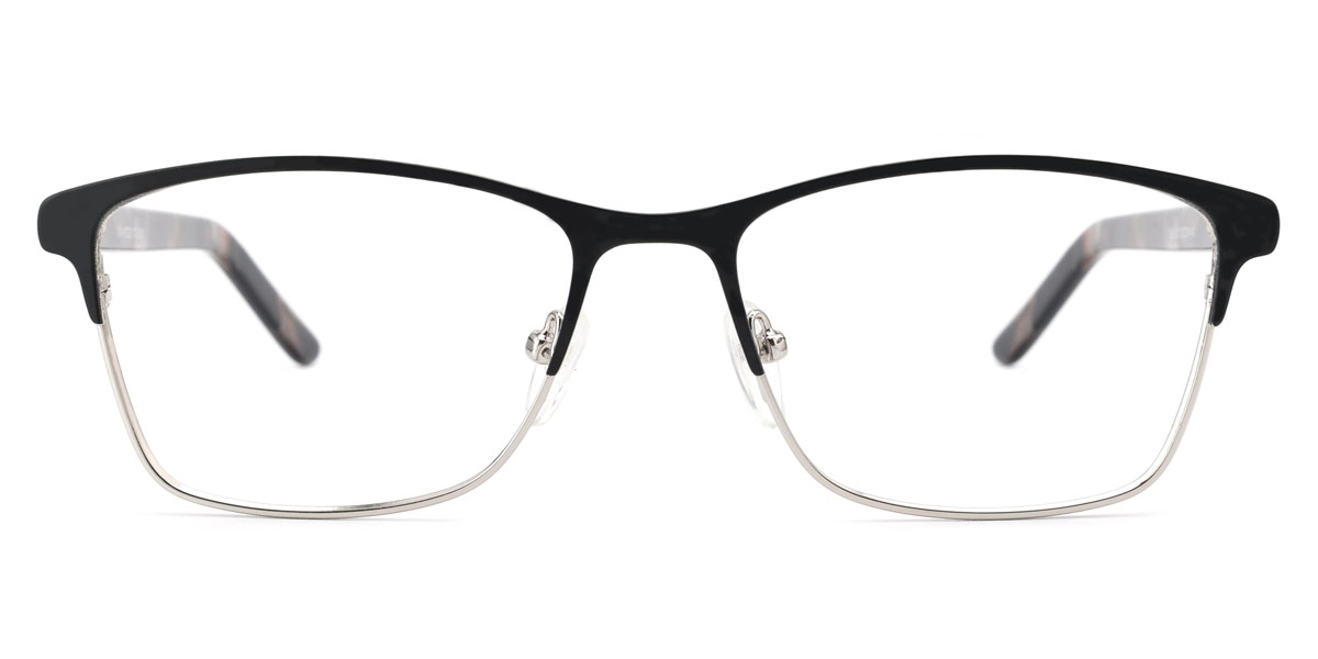 Rectangle Cruiser-Black Glasses