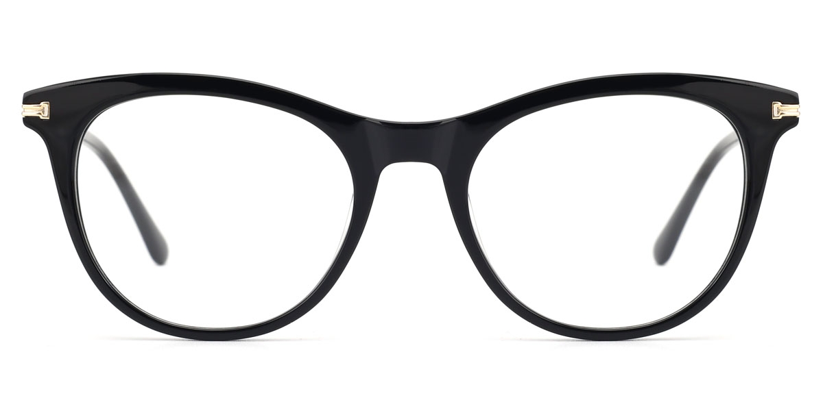 Oval Catlaza-Black Glasses