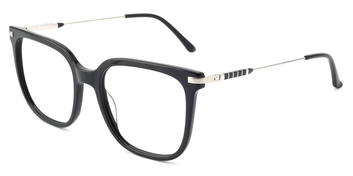 Rectangle Donovo-Black Glasses