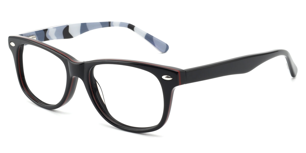 Oval Funk-Black Glasses