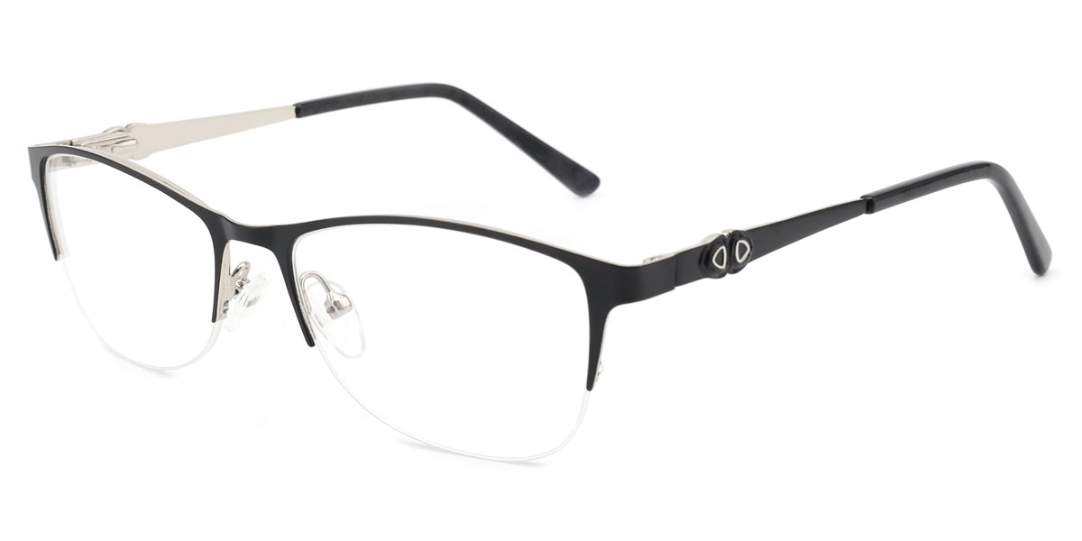 Oval Chic - Black Glasses
