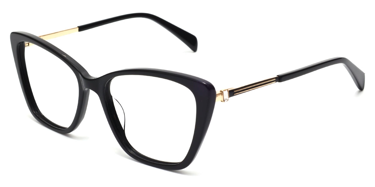 Cateye Flore-Black Glasses