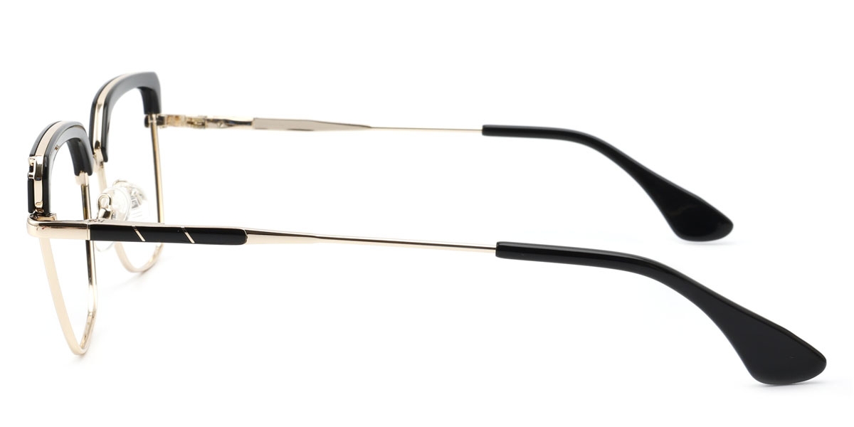 Rectangle Nina-Black Glasses