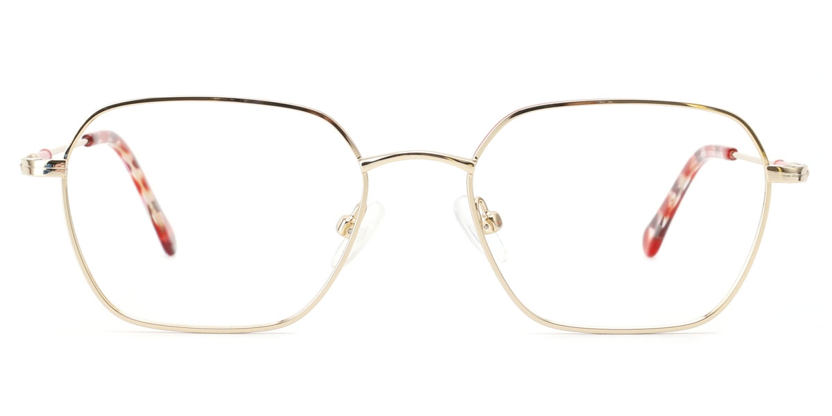 Square Fairy-Gold Glasses