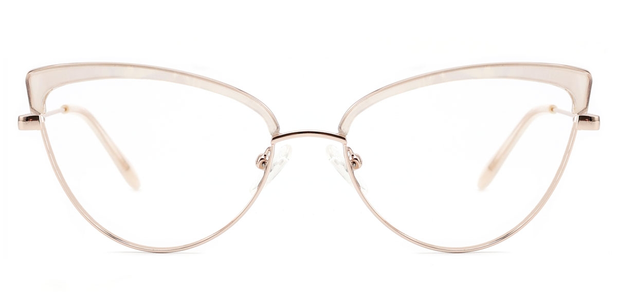 Cateye Ozzy-Beige Glasses