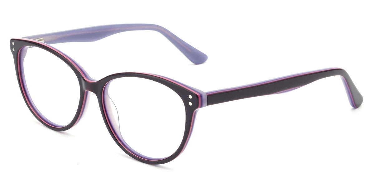 Oval Beau - Purple Glasses