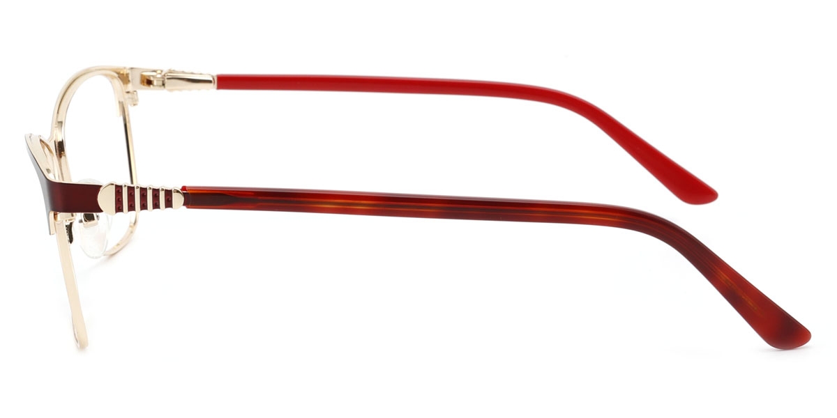 Rectangle Jake-Red Glasses