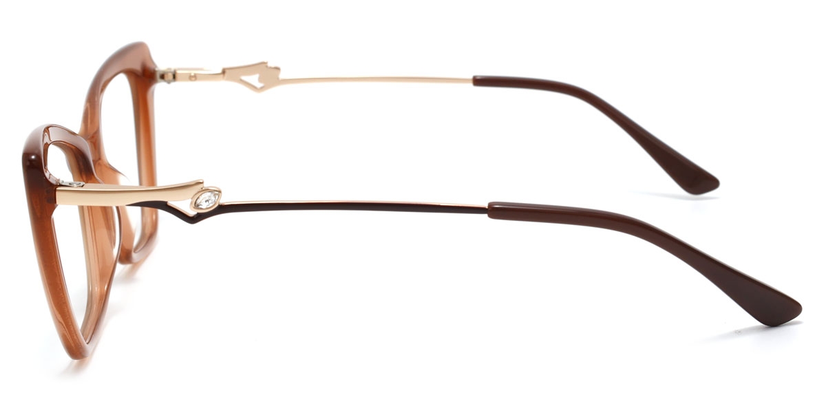 Cateye Fashionista-Brown Glasses