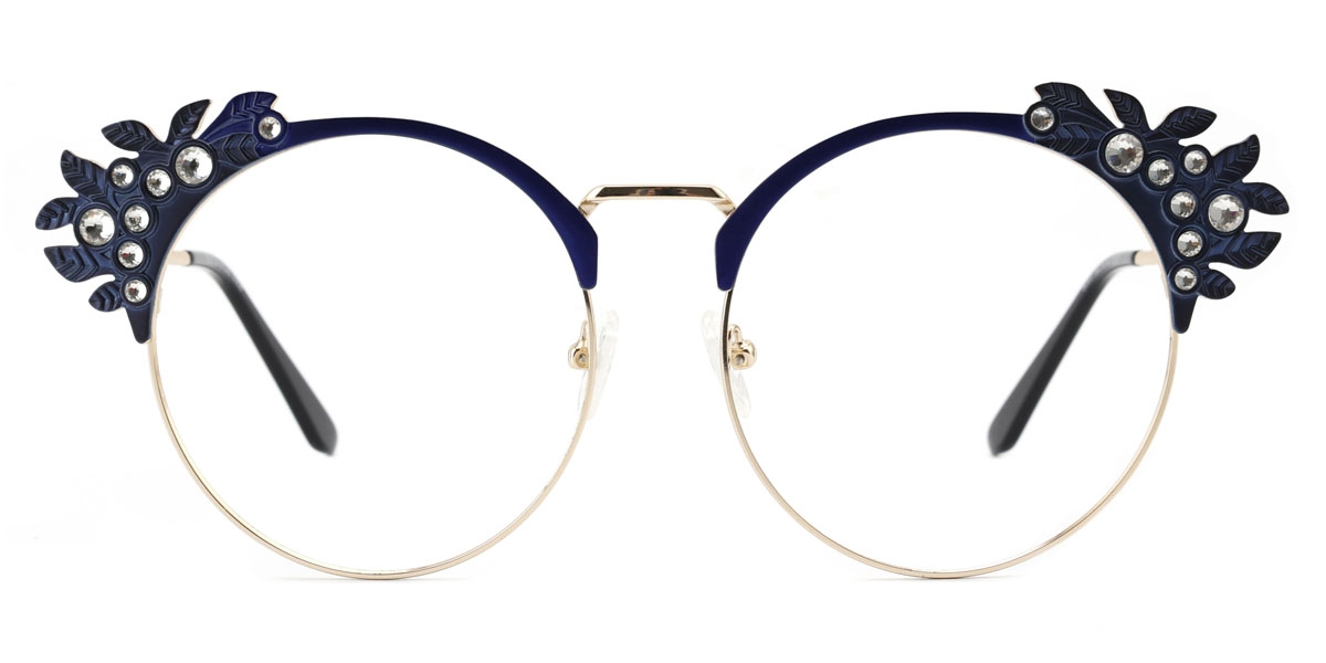 Round Twist -Blue Glasses