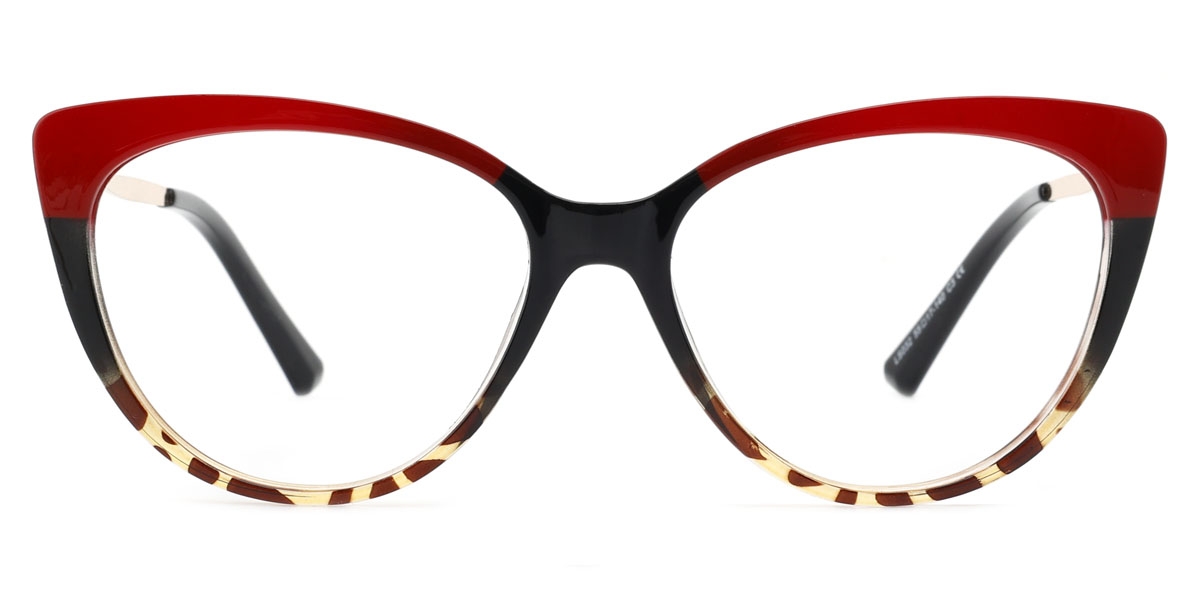 Cateye Borrey-Red Glasses